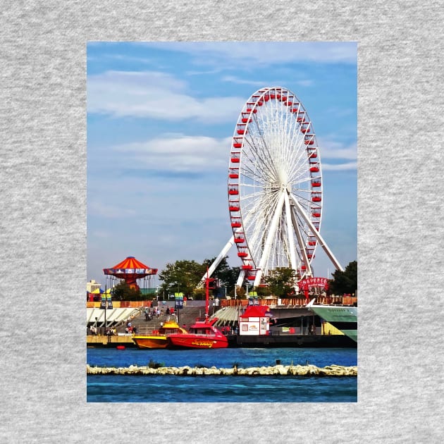 Chicago IL - Ferris Wheel at Navy Pier by SusanSavad